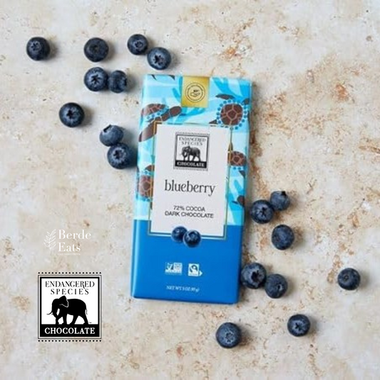 Blueberry Dark Chocolate Bar, 72% Cocoa (GF*)