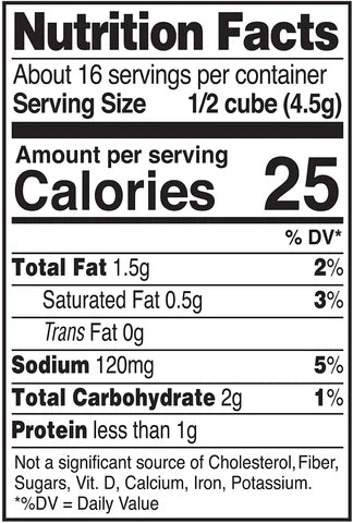 Not-Chick'n Chicken Bouillon Cubes Low Sodium (*GF)