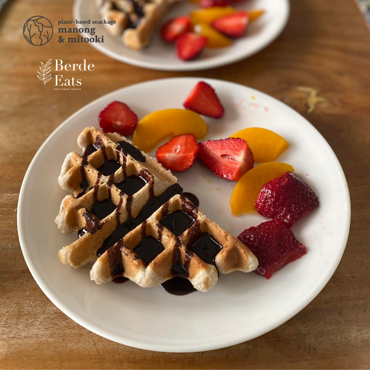 Eggless Waffles (2 pieces)