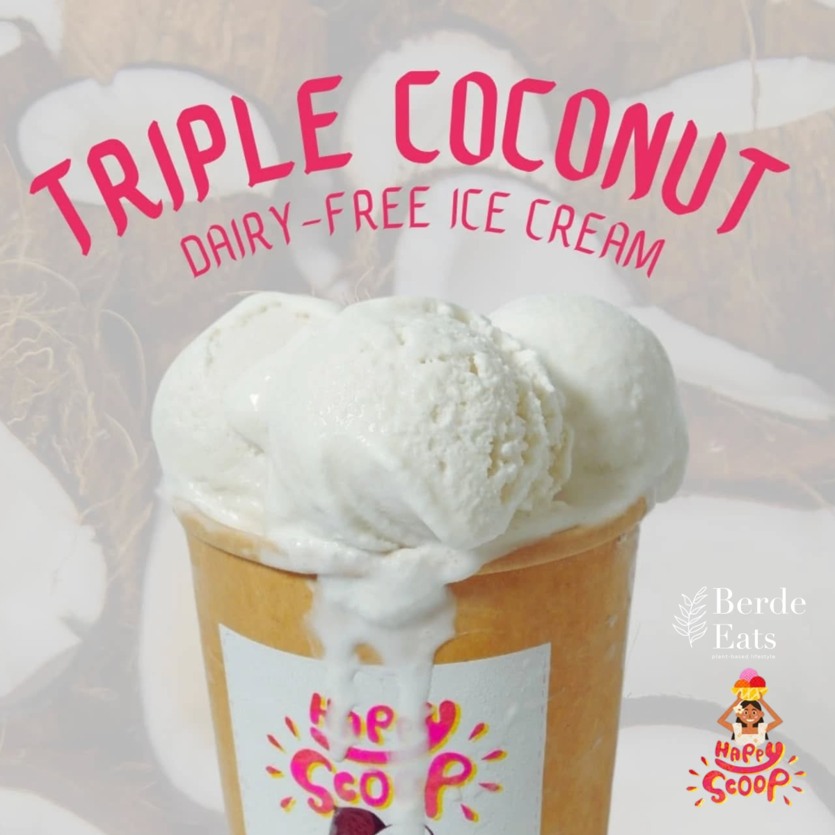 Ice Cream - Triple Coconut Dairy-Free Ice Cream (GF*)