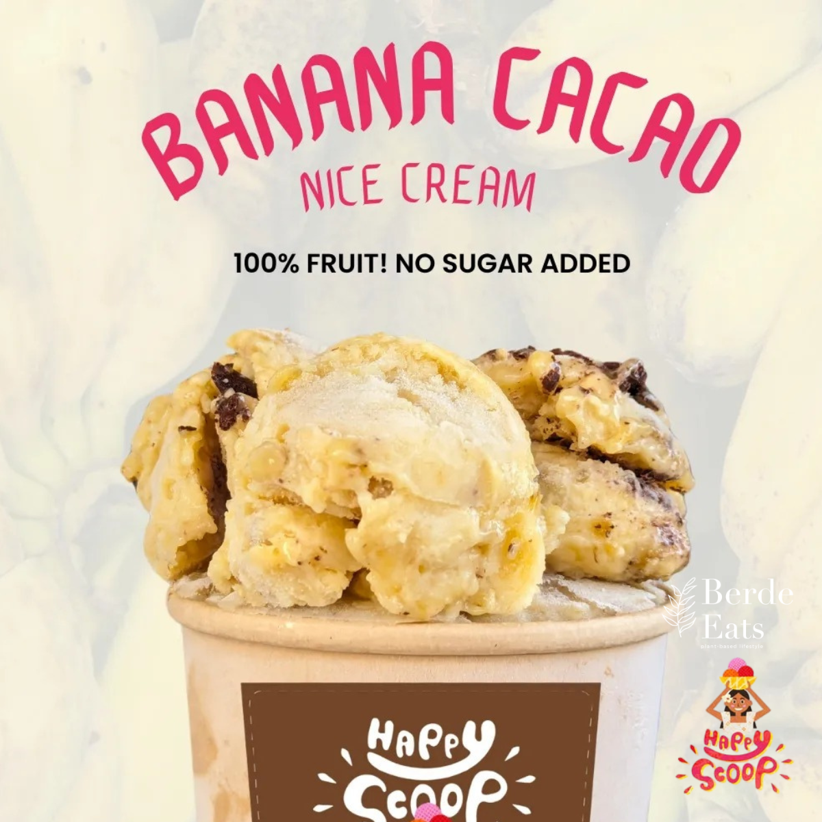 Ice Cream - Banana-Cacao Nice Cream (GF*)
