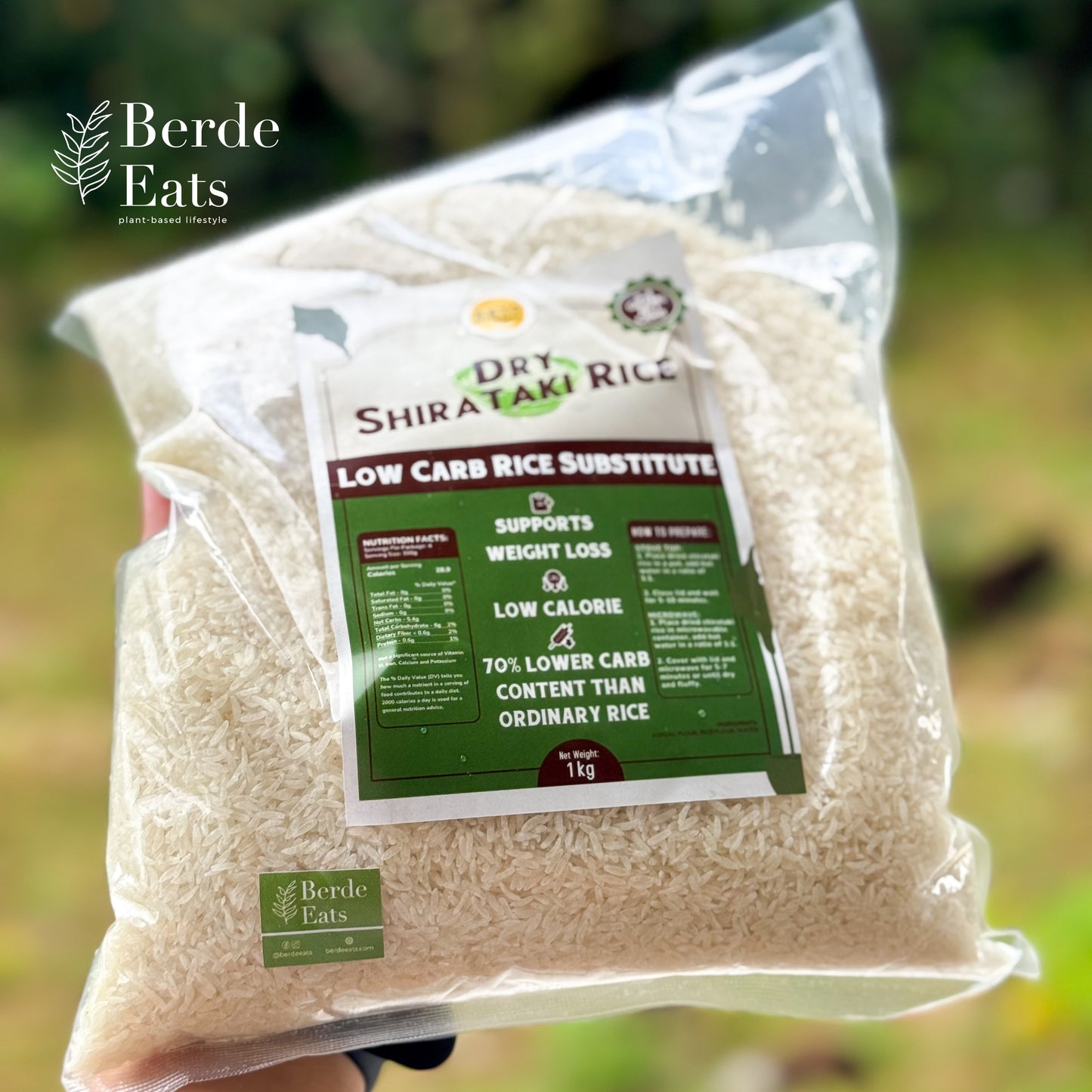 Dry Shirataki Konjac Rice