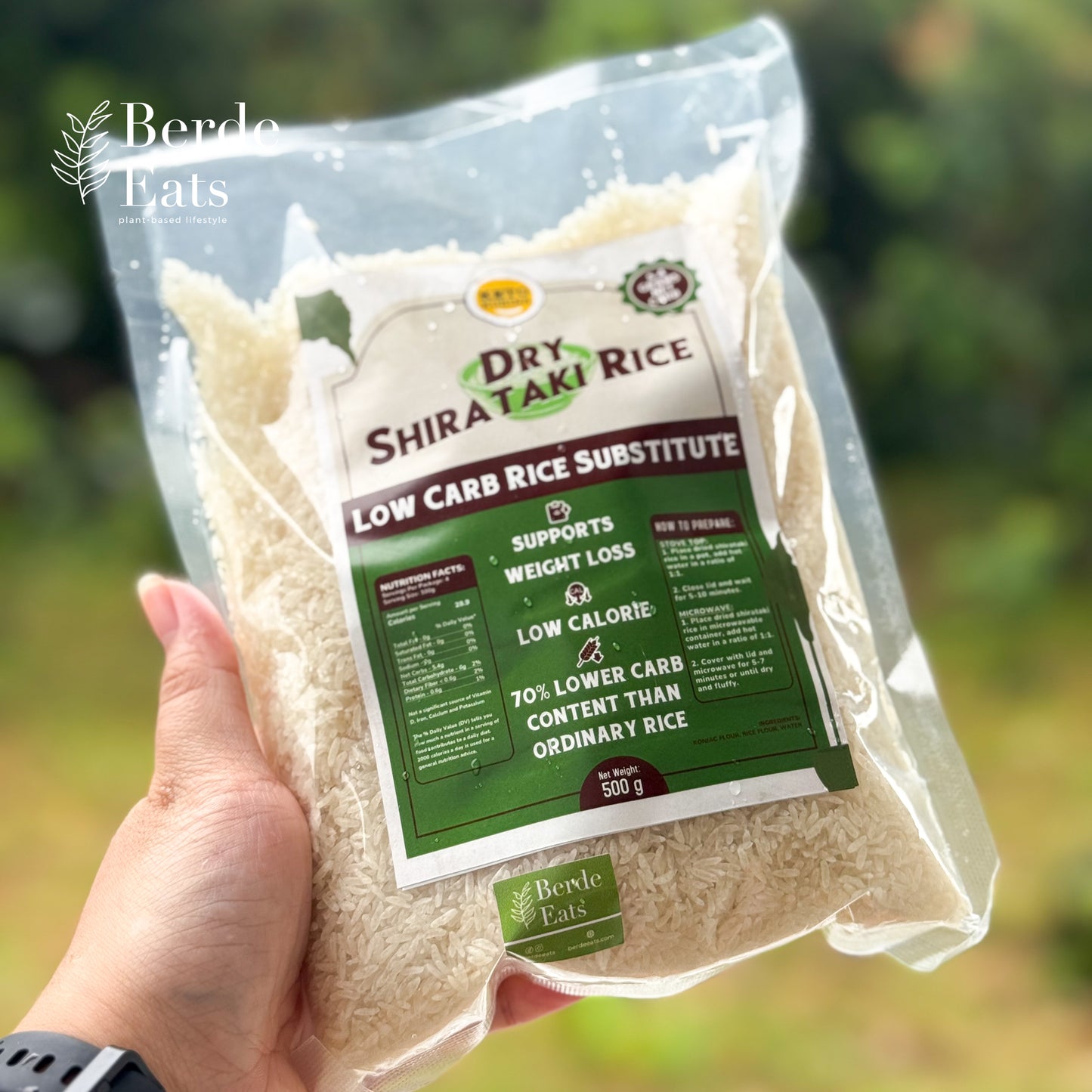 Dry Shirataki Konjac Rice