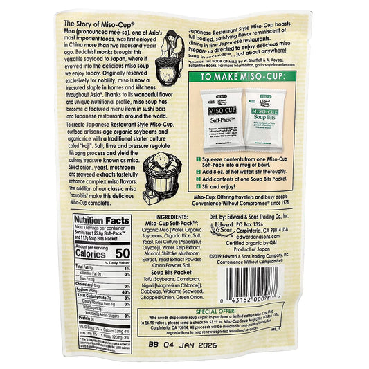 Instant Miso-Cup® Japanese Restaurant Style (GF*)