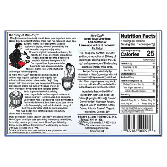 Instant Miso-Cup® Reduced Sodium (GF*)