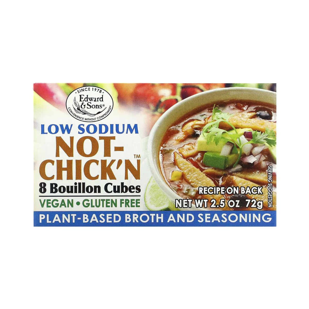 Not-Chick'n Chicken Bouillon Cubes Low Sodium (*GF)