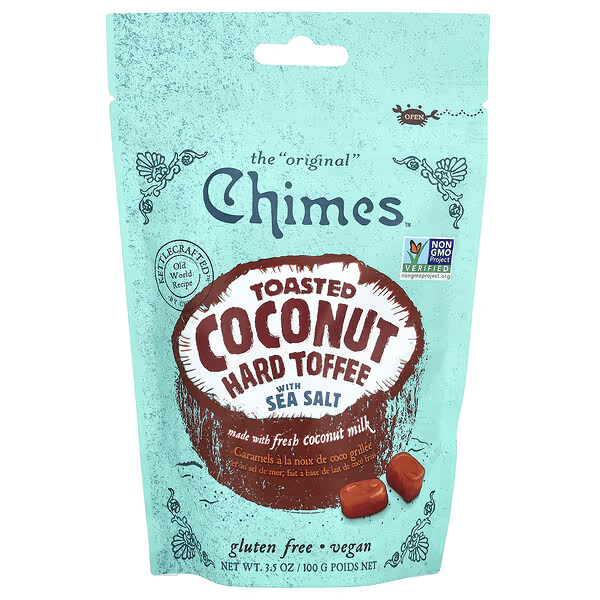 Chimes Toasted Coconut Hard Toffee w/ Sea Salt (*GF)