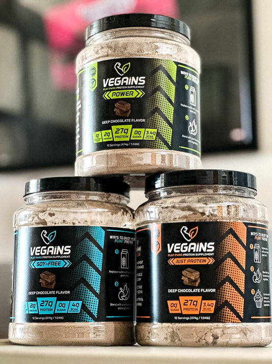 ⚡ POWER ⚡ Complete Plant-Based Protein Powder Deep Chocolate Flavor