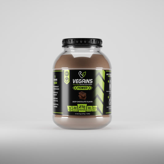 β‘ POWER β‘ Complete Plant-Based Protein Powder Deep Chocolate Flavor