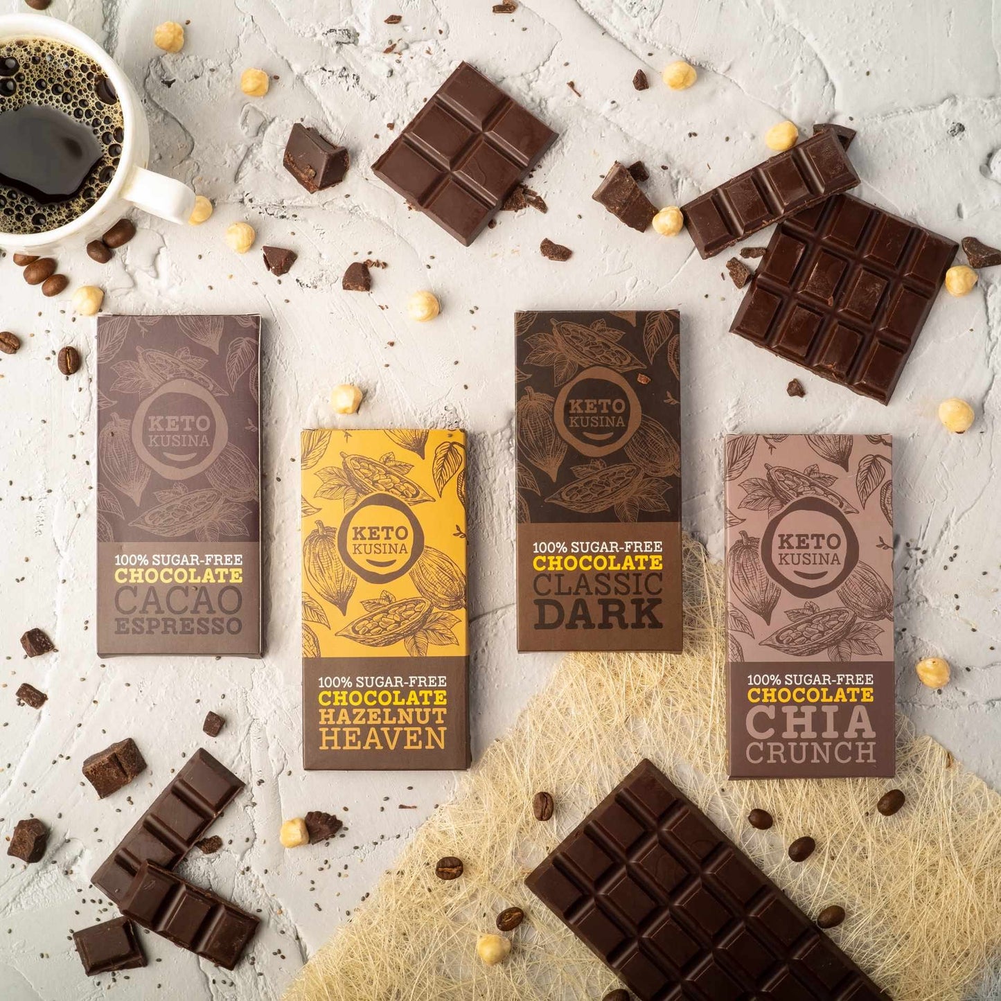 Dark Chocolate Bars (GF*)