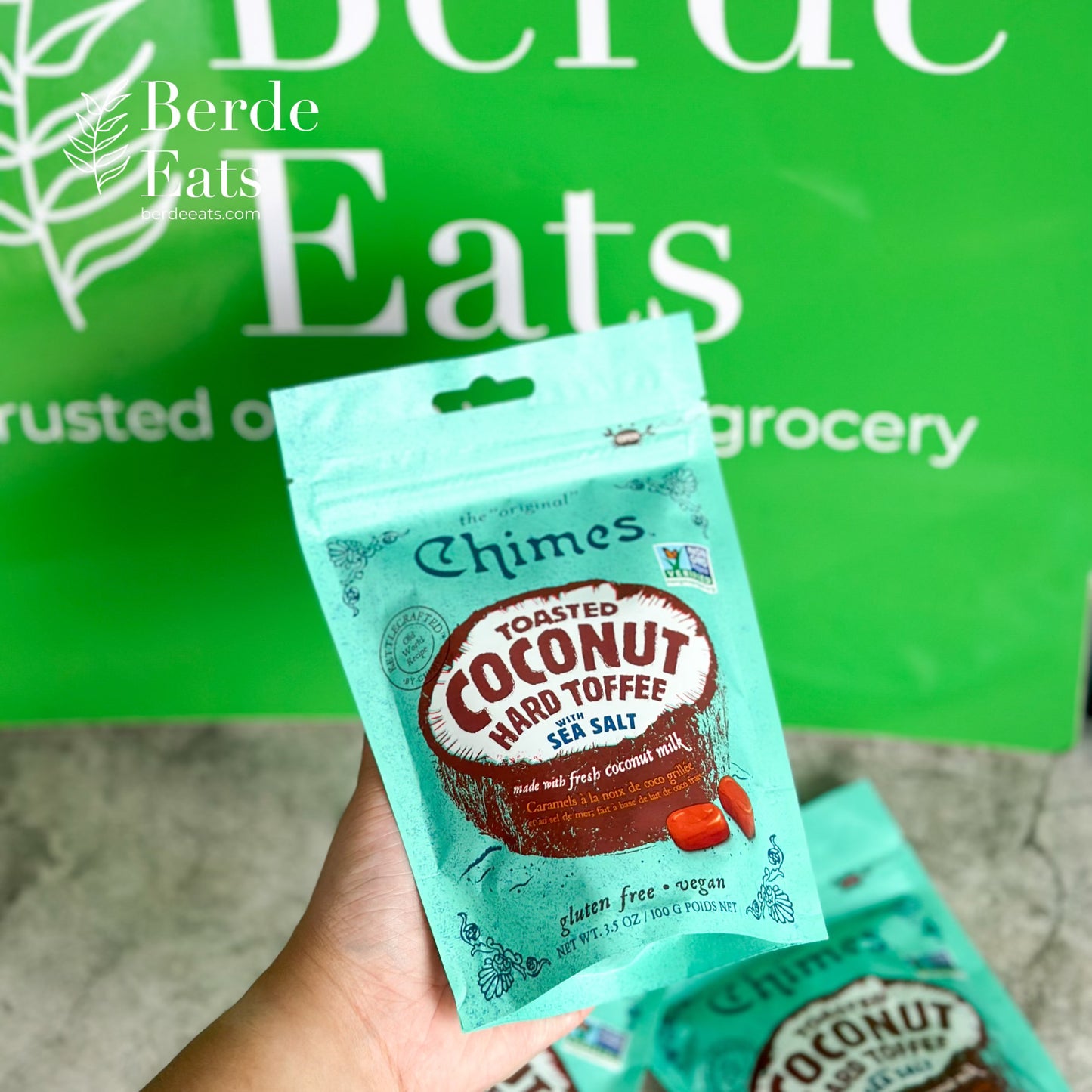 Chimes Toasted Coconut Hard Toffee w/ Sea Salt (*GF)