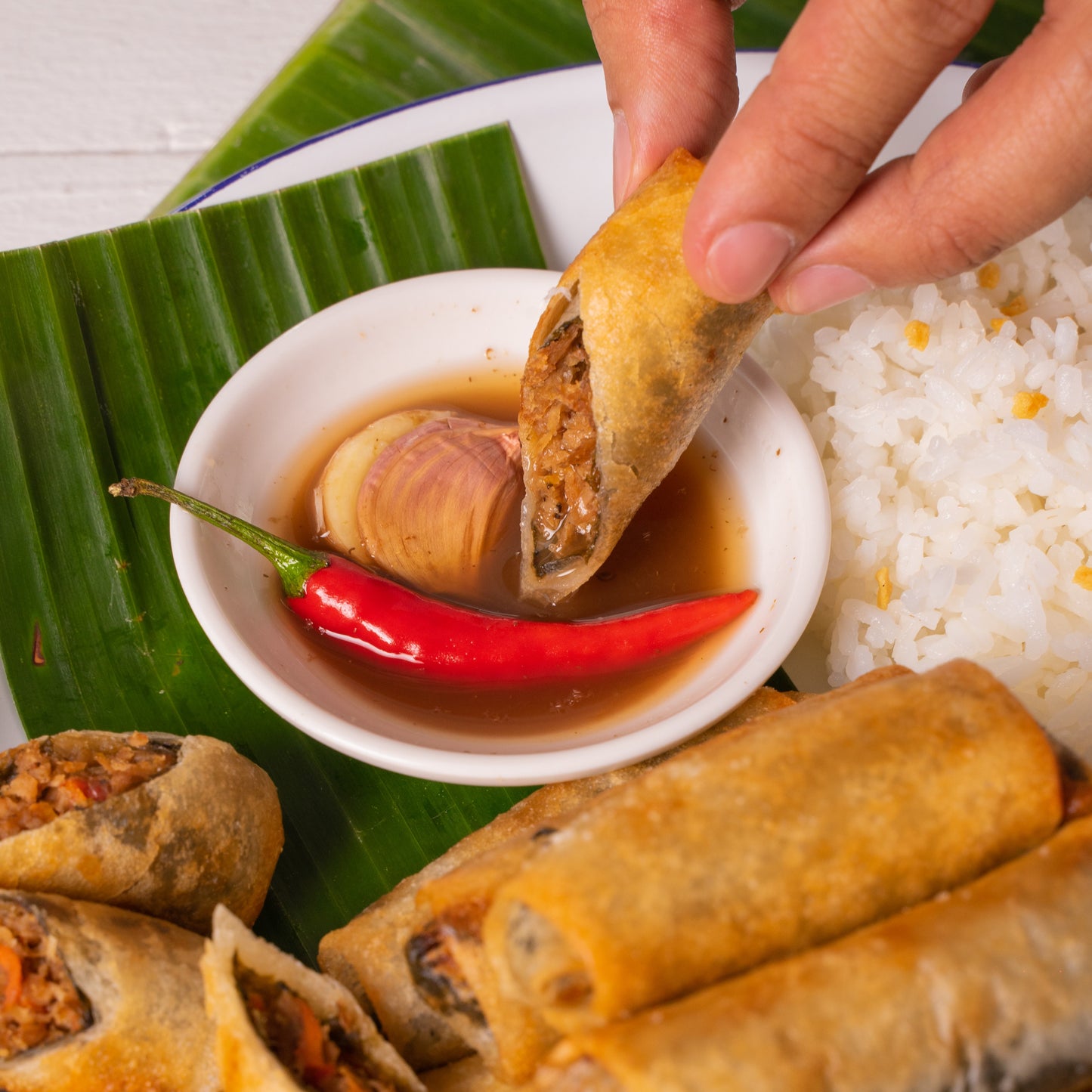 Lumpiang Bangus (plant-based)