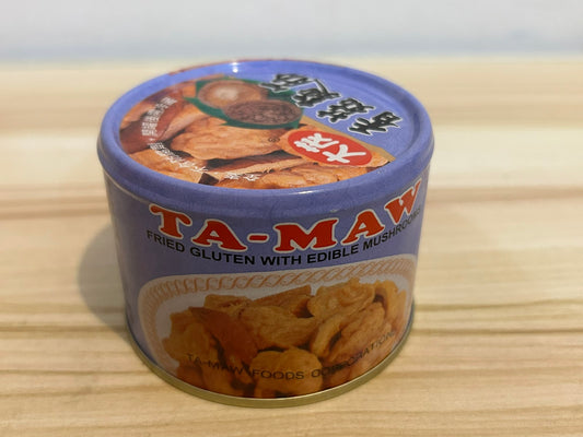 Fried Gluten with Edible Mushrooms