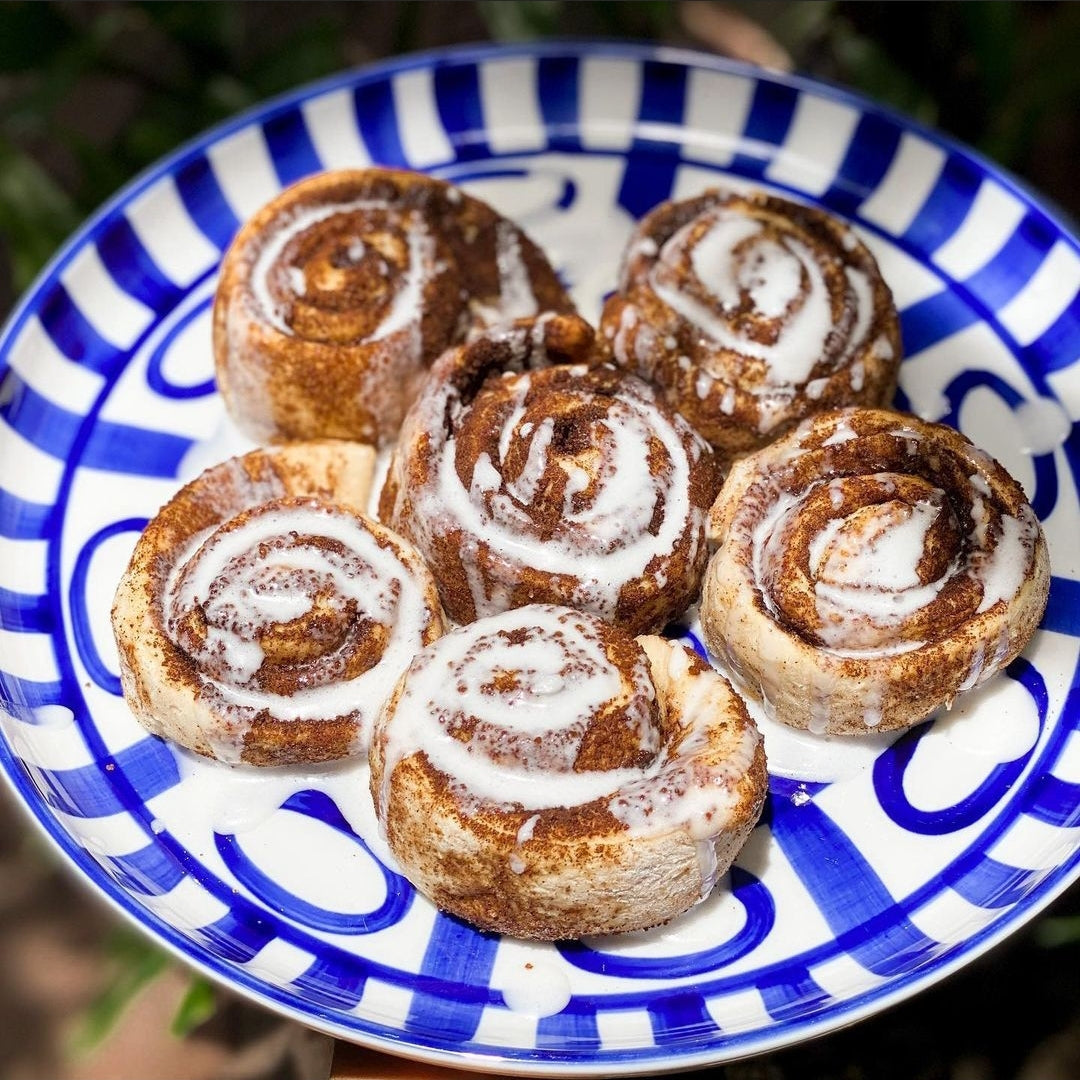 Cinnamon Rolls with Coconut Icing