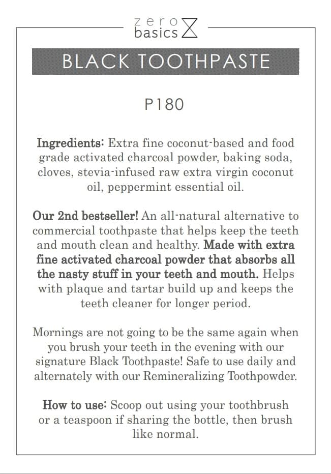 Black Toothpaste