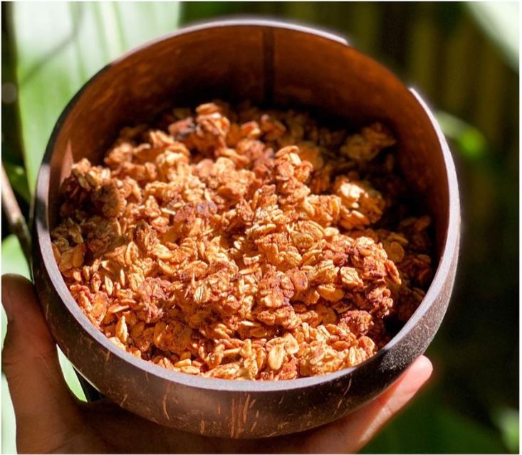 Granola on a bowl
