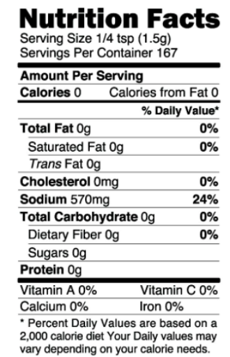 Himalayan Pink Salt, Fine Grain (GF)