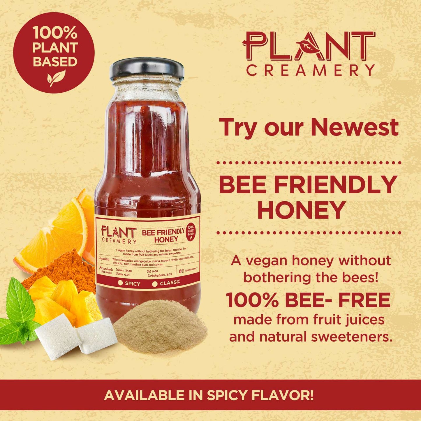 Honey (Bee-Friendly, Vegan)