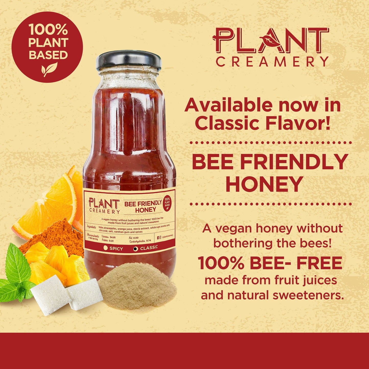 Honey (Bee-Friendly, Vegan)
