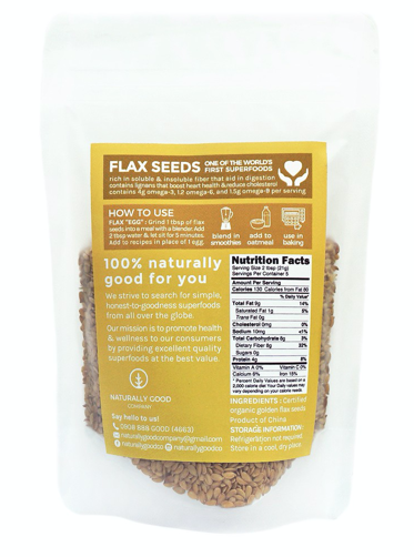 Organic Golden Flax Seeds (GF)