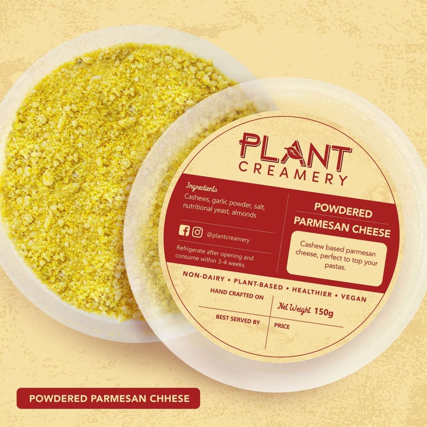 Parmesan Cheese (Dairy-Free, Vegan)
