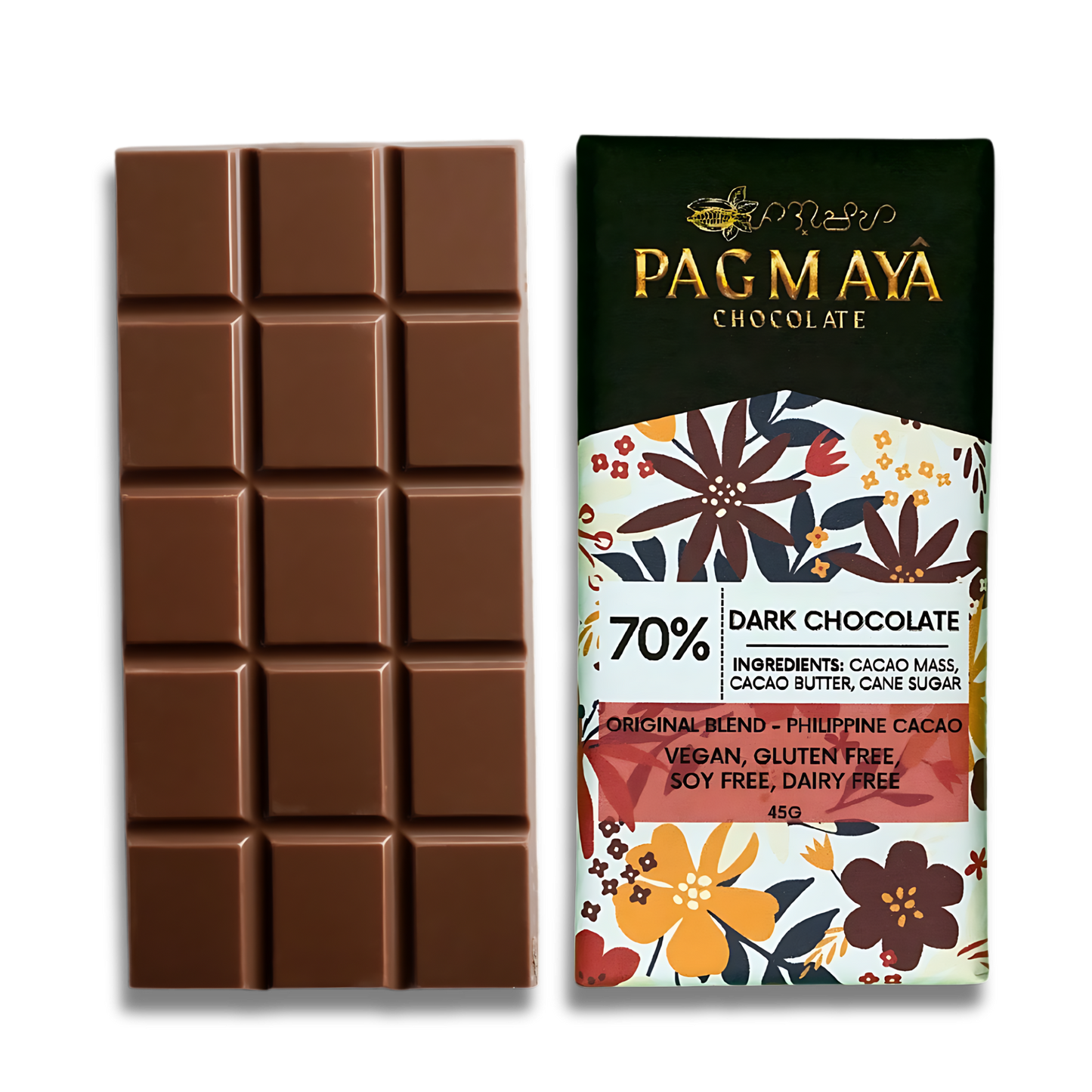 70% Dark Chocolate Bar (*GF)