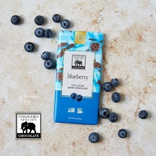 Blueberry + 72% Cocoa Dark Chocolate Bar (GF*)