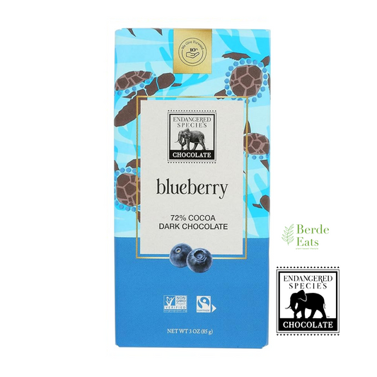 Blueberry + 72% Cocoa Dark Chocolate Bar (GF*)