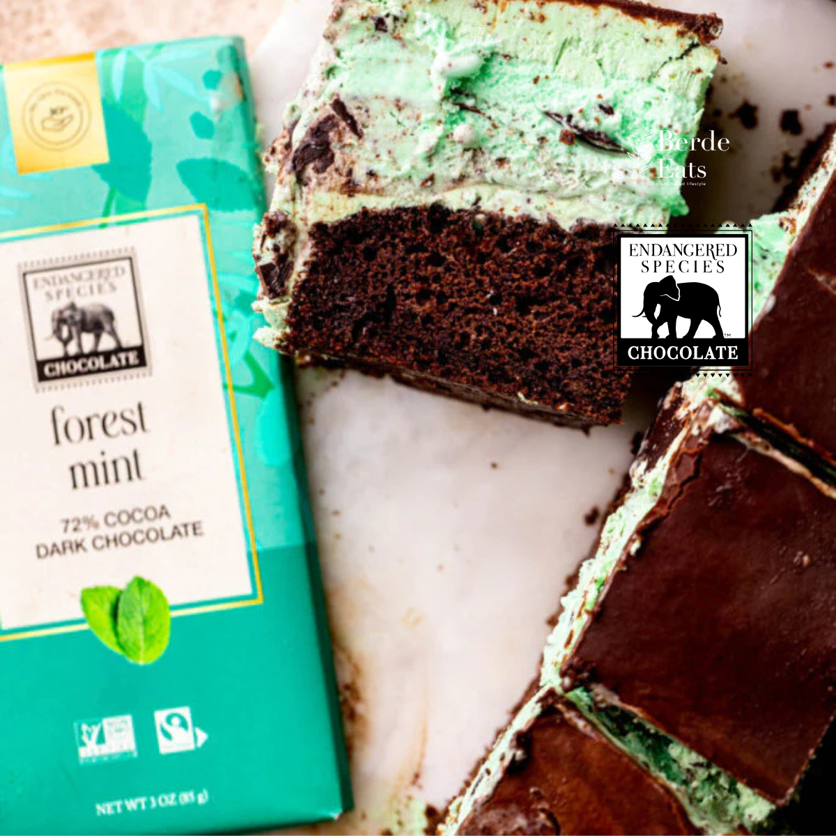 Forest Mint Dark Chocolate Bar, 72% Cocoa (GF*)