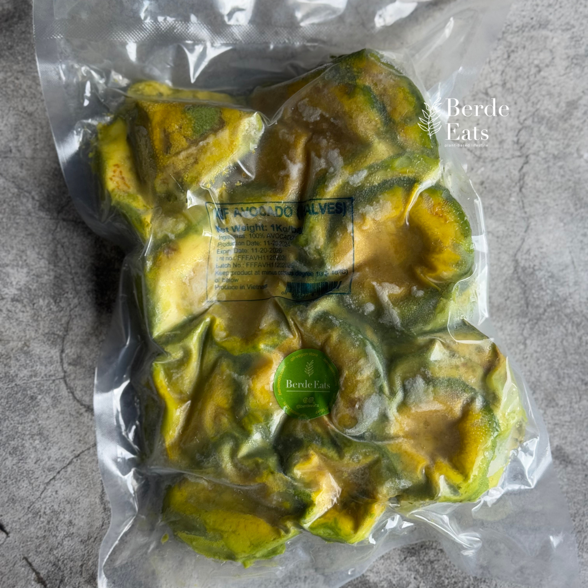 Frozen Avocado Halves 1kg