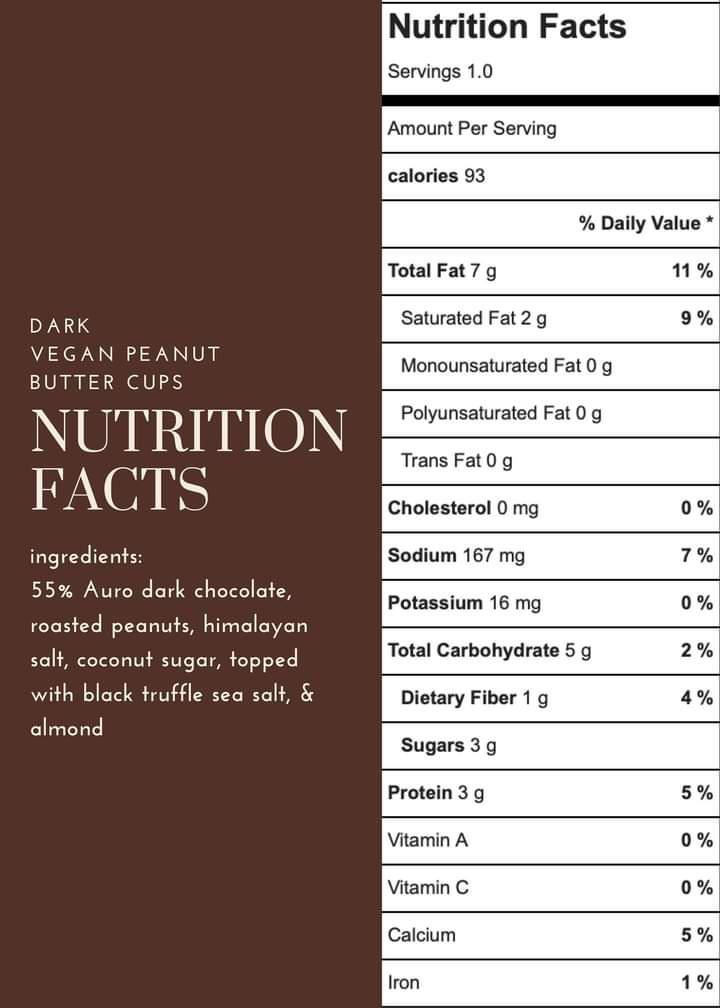 DARK | Truffle Salt Peanut Butter Cups (Box of 6) (GF*)