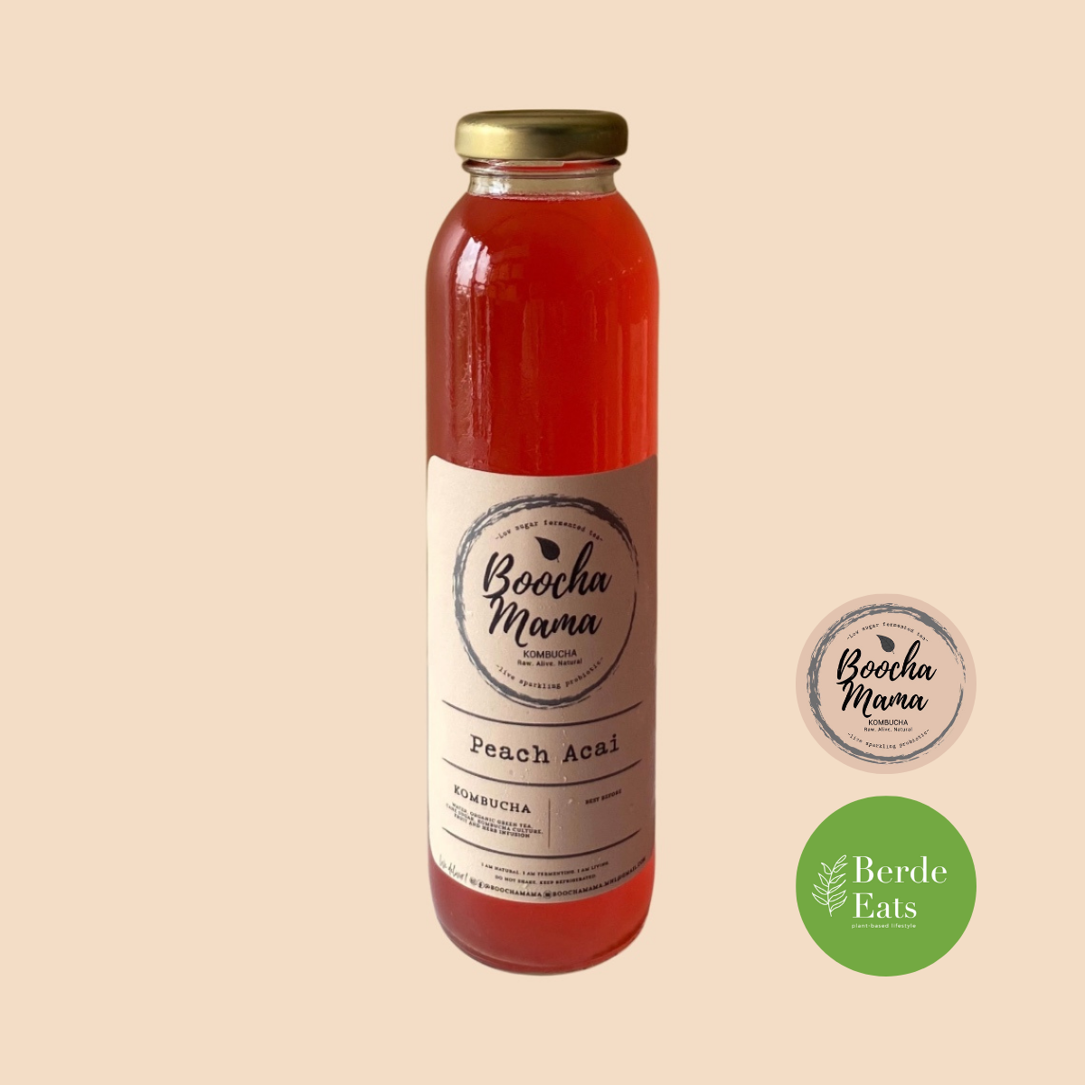 Boochamama Craft Kombucha 350mL