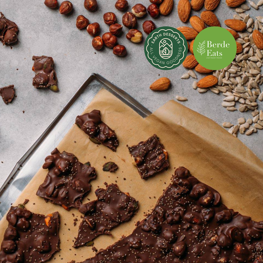 Dark Chocolate Chia Bark (GF*)