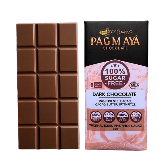 Sugar-Free Dark Chocolate Bar (*GF)