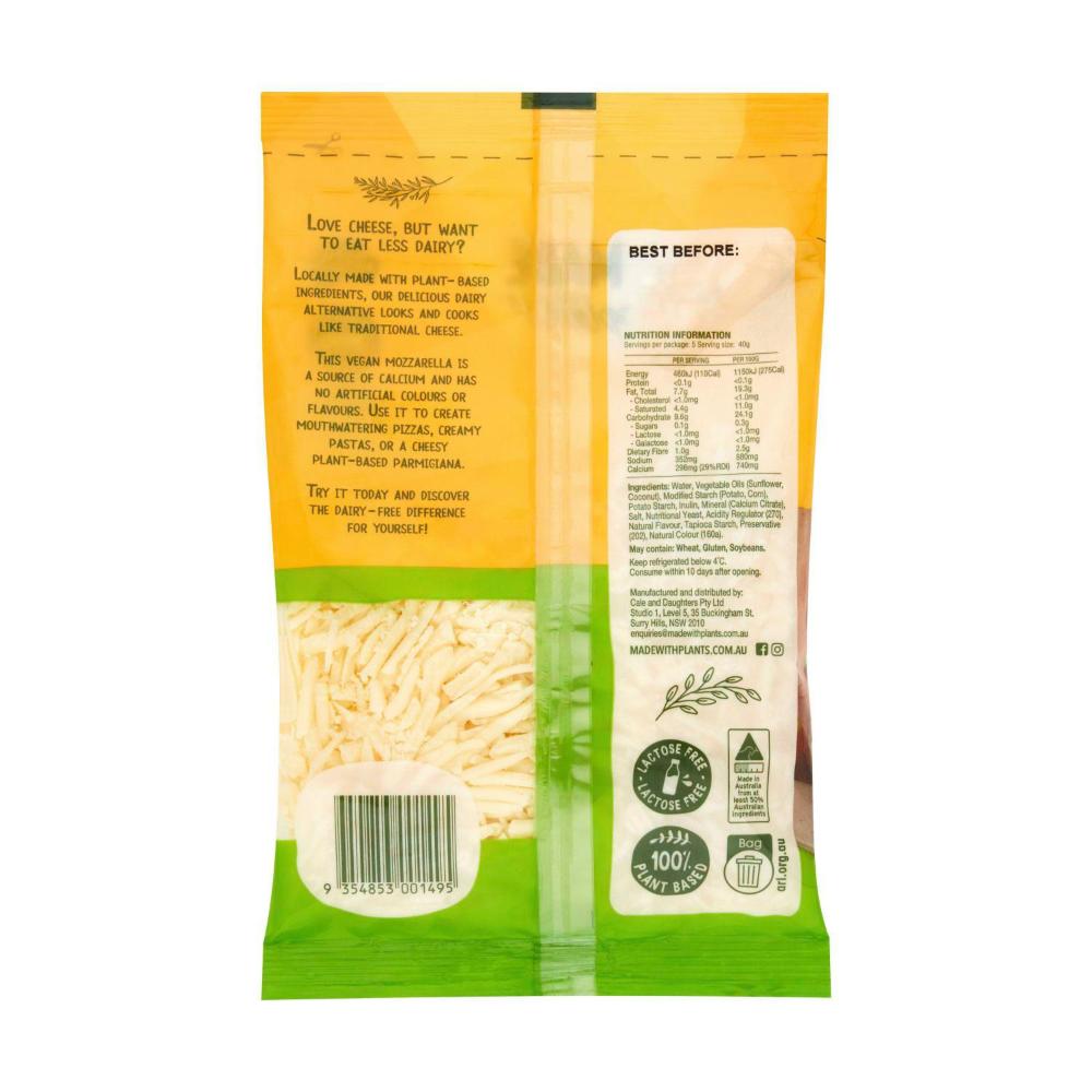 Dairy Free Shredded Mozzarella Cheese