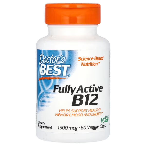 Vegan Fully Active B12 1500 mcg Supplement (*GF)