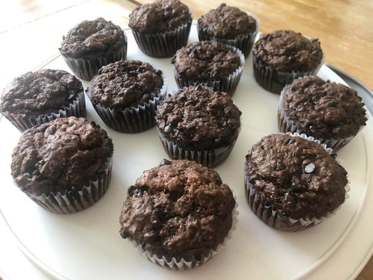 Chocolate Zucchini Muffins 🍫🥒