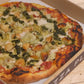 Pizza - Garlic Confit and Artichokes with Herb Puree