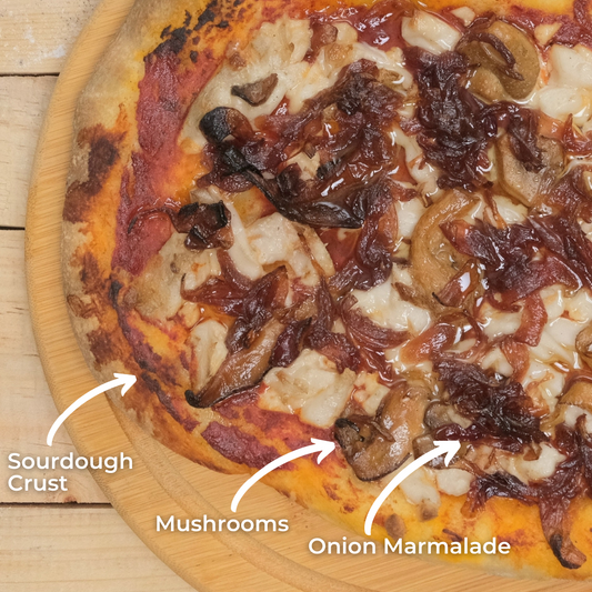 Pizza - Wild Mushroom with Onion Marmalade